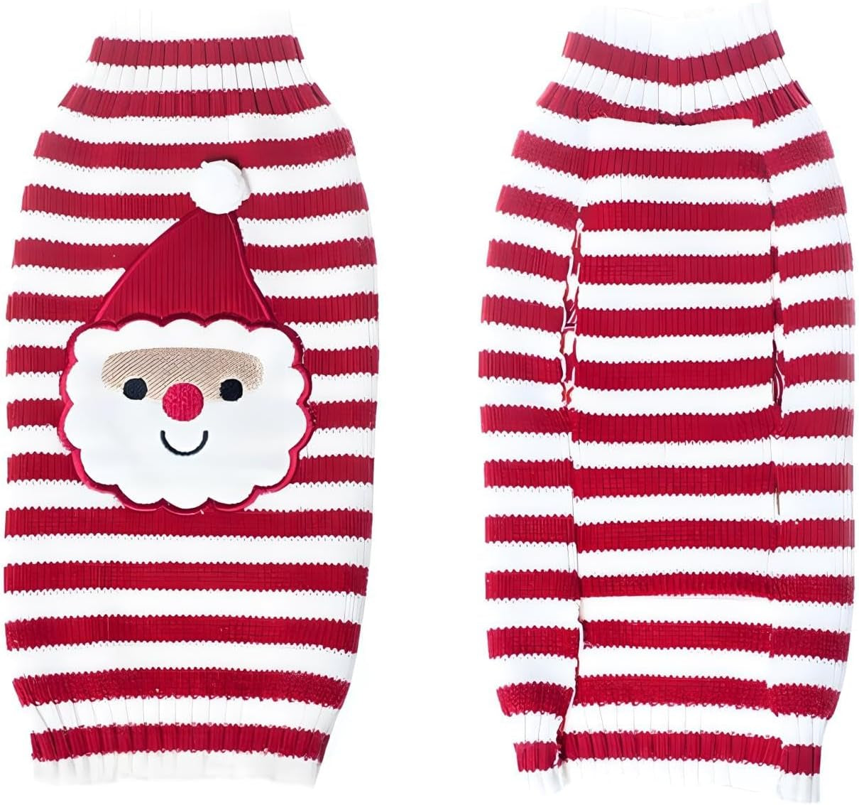 Santa Claus Pet Sweater Dog Sweaters Cold Weather Outfit for Small to Medium Sized Dogs and Cats for Christmas Day (Santa Claus, Small)