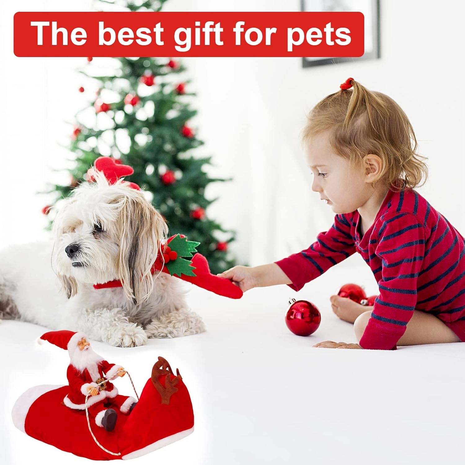 New Santa Dog Costume,Dog Christmas Costume,Dog Santa Claus Costume,Pet Christmas Clothes,Winter Hoodie Coat Clothes for Dog Pet Clothing Chihuahua Yorkshire Poodle