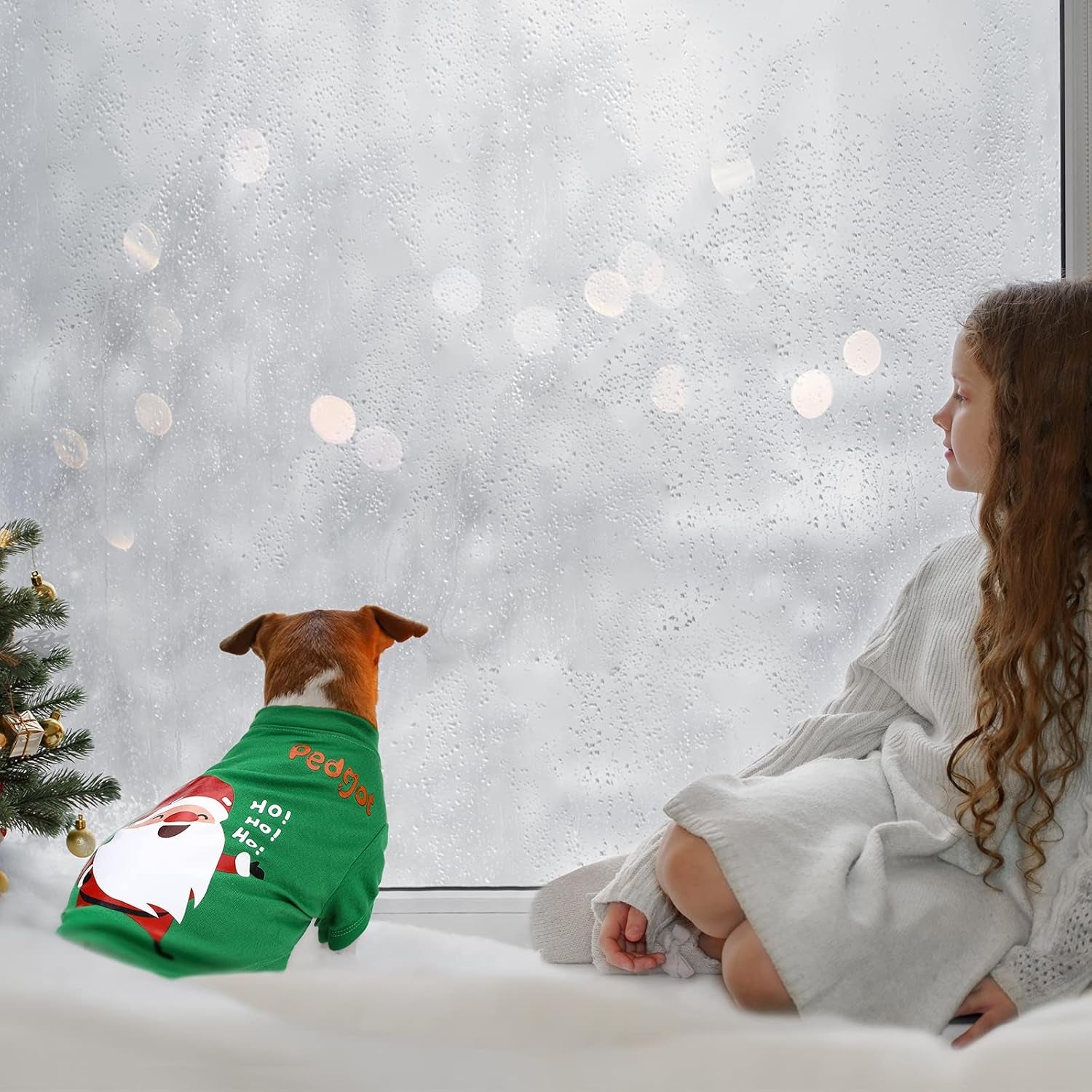 3 Pack Dog Christmas Shirt Santa Claus, Snowman, Elf Pet Xmas Clothes Printed Puppy T-Shirt Cosplay Pet Apparel for Small Dogs and Cats Dress up Cosplay Gifts (S)