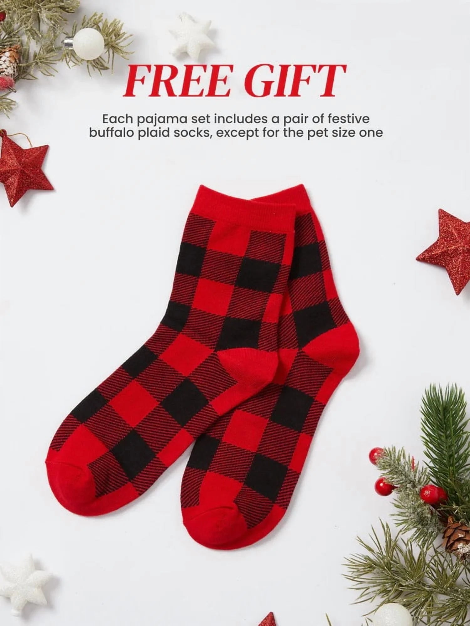 Christmas Pajamas Family Matching Women 2 Piece Pjs Sets Long Sleeve Cute Gingerbread Man Prints Top & Pants Sleepwear with Holiday Socks, Khaki, XXL