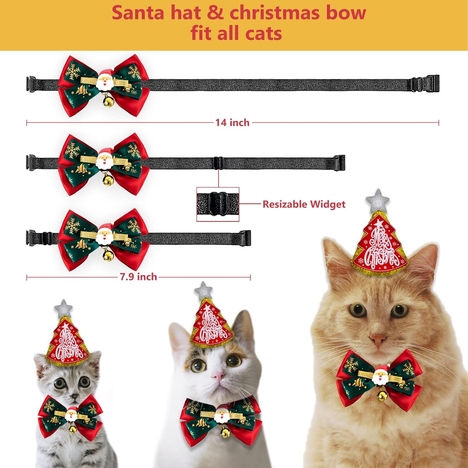 Christmas Cat Toys Stocking - 11 PCS Pet Cat Assorted Toys for Kitten with Cat Teaser, Crinkle Ball, Mice, Furry Ball and Bell Ball